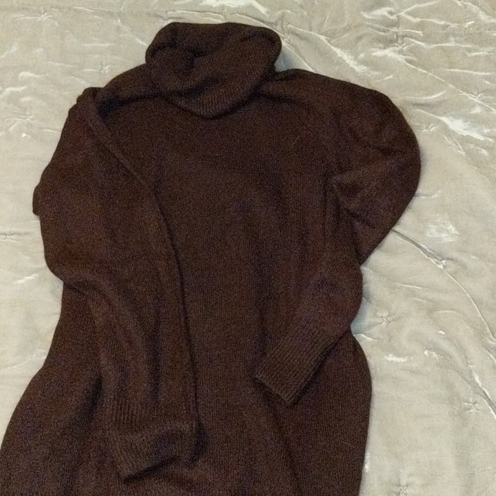 Turtleneck sweater dress